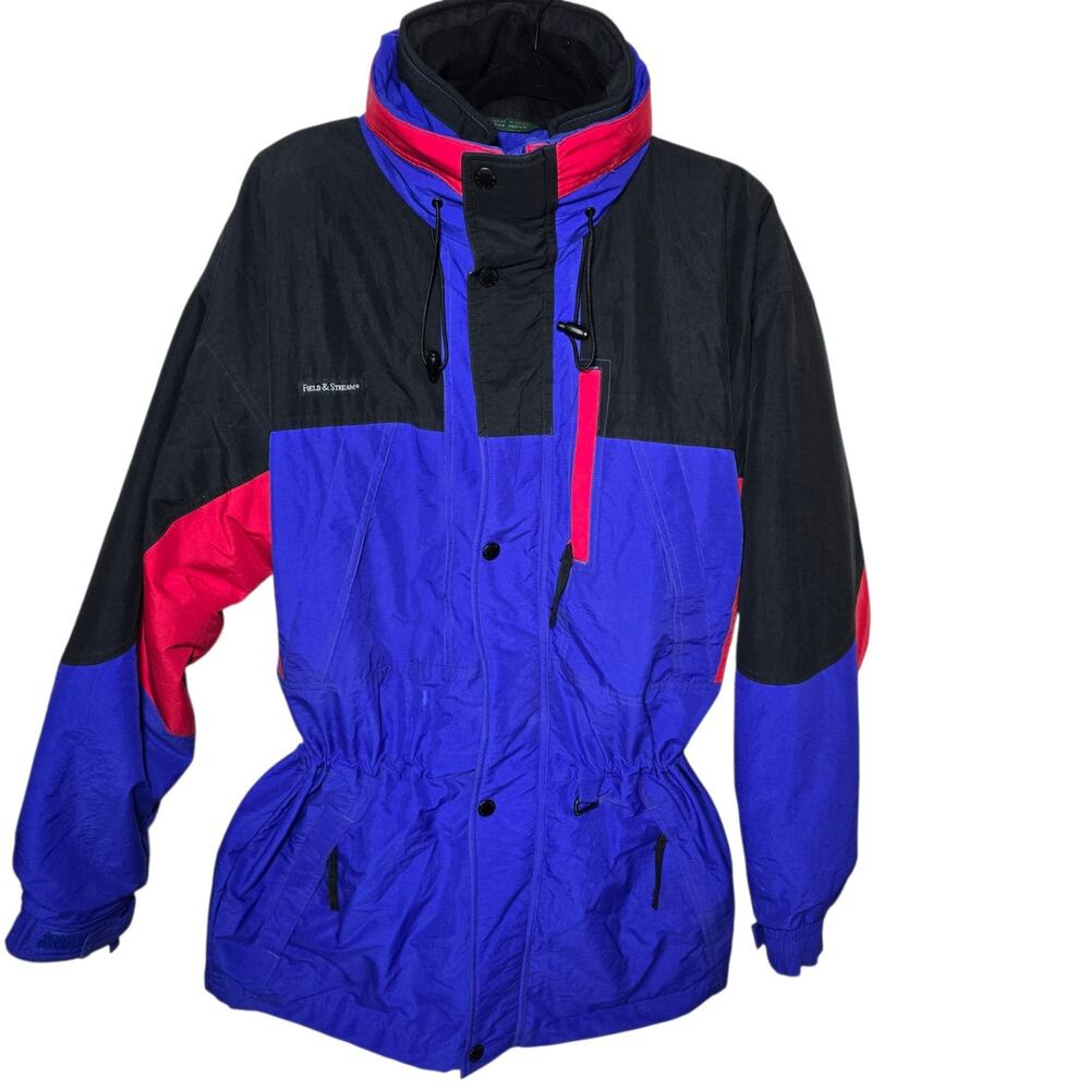 Vintage 90s Field & Stream Colorblock Double Layer Adjustable Ski Jacket Medium